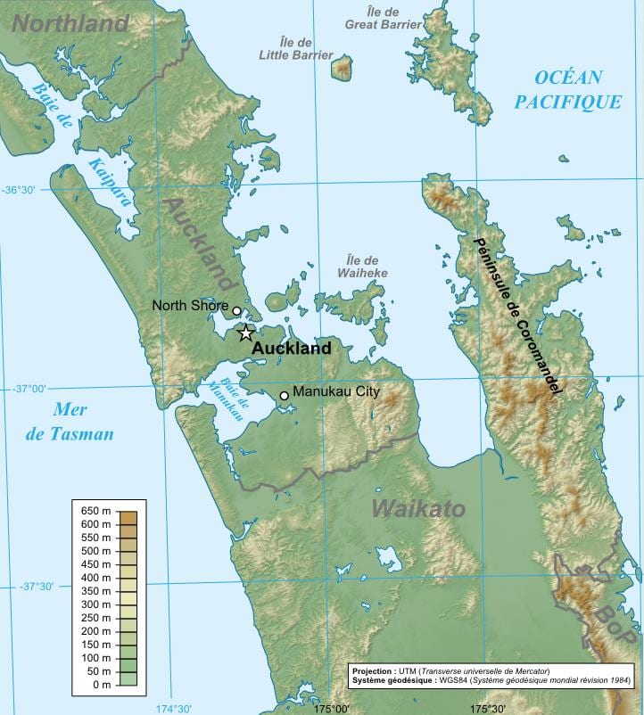 Auckland geologické mapy